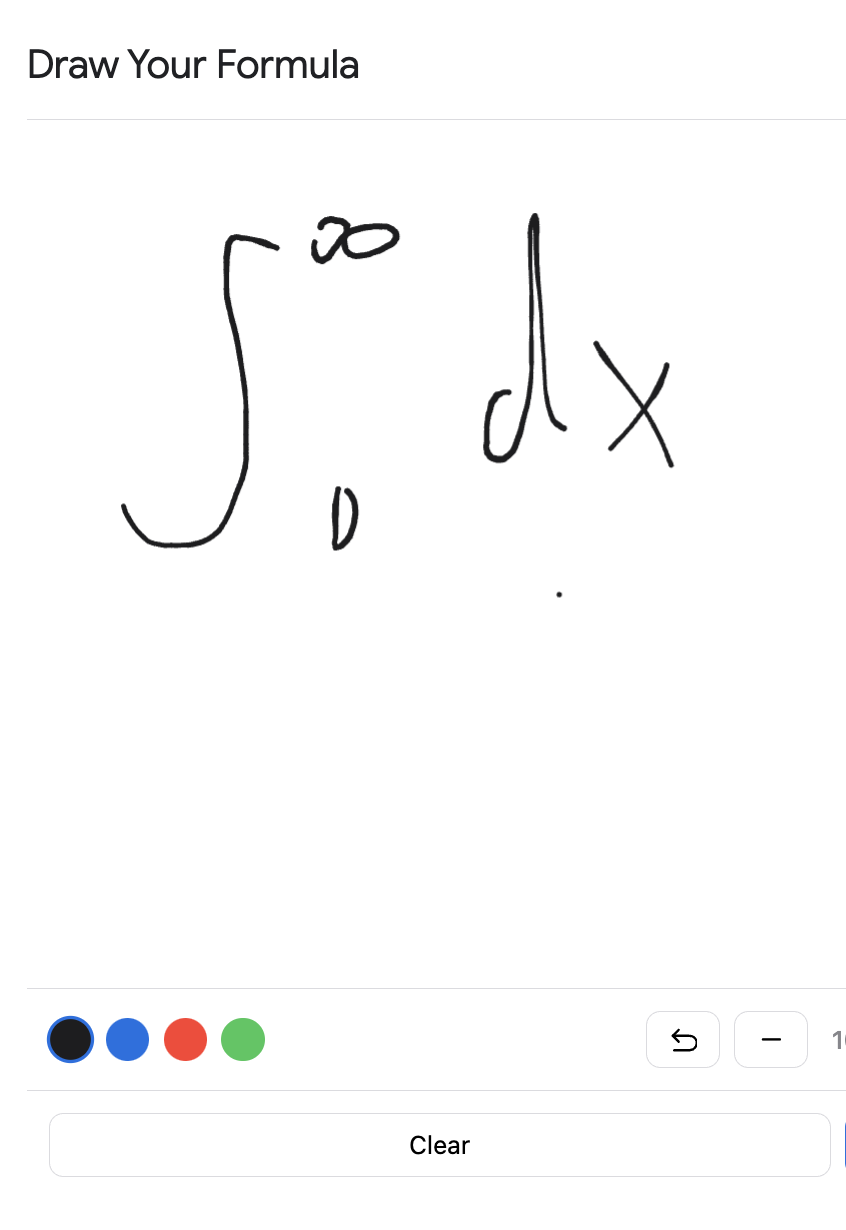 Text to LaTeX Converter: 4. Handwriting to LaTeX - Draw formulas directly in our  converter - real-time recognition transforms your handwriting into perfect LaTeX instantly.